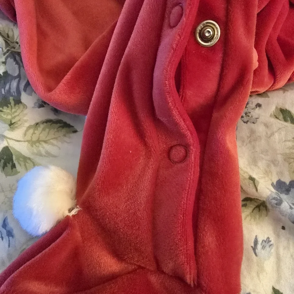 Kids Red Santa Costume with White Trim 6-9 Mons